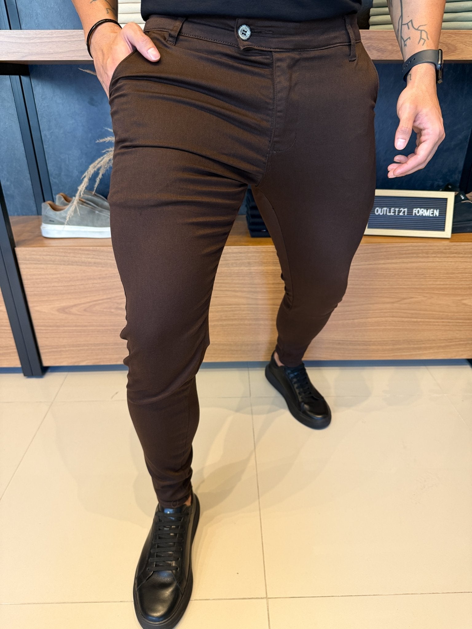 Calça Alfaiataria Milano - Marrom