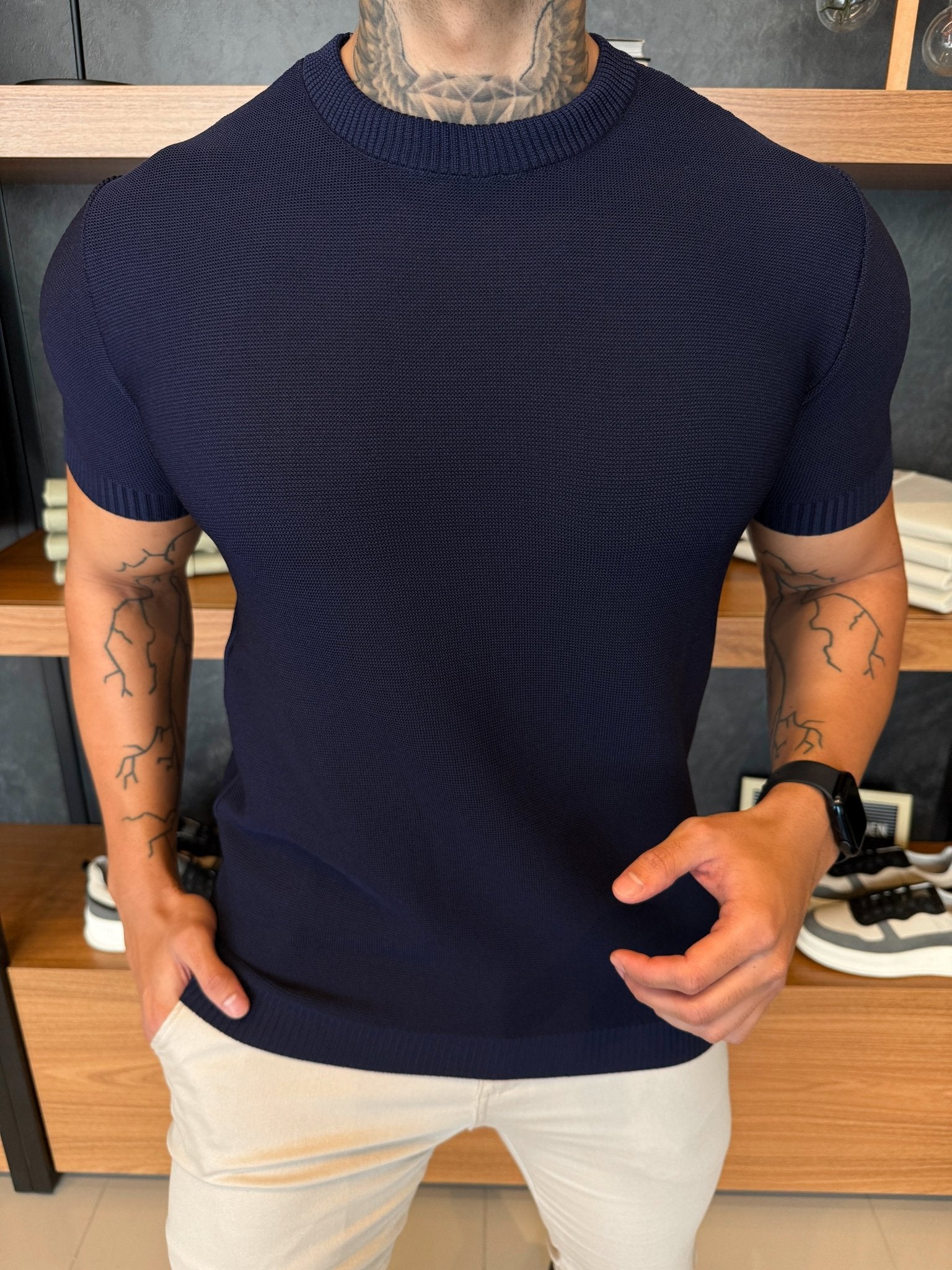 Camiseta Noa Tricot - Marinho