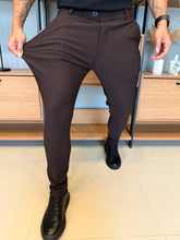 Calça Alfaiataria Granitto Tecido Texturizado - Marrom