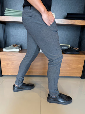 Calça Alfaiataria Granitto Tecido Texturizado - Cinza