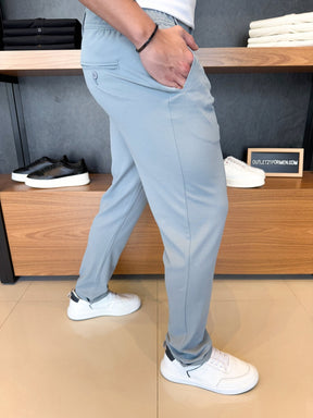 Calça Alfaiataria Mônaco Barra Italiana - Cinza