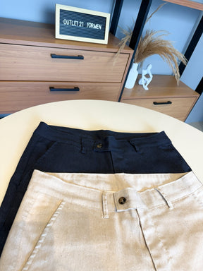 Calça Alfaitaria Linho - Marinho