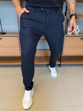 Calça Alfaitaria Linho - Marinho