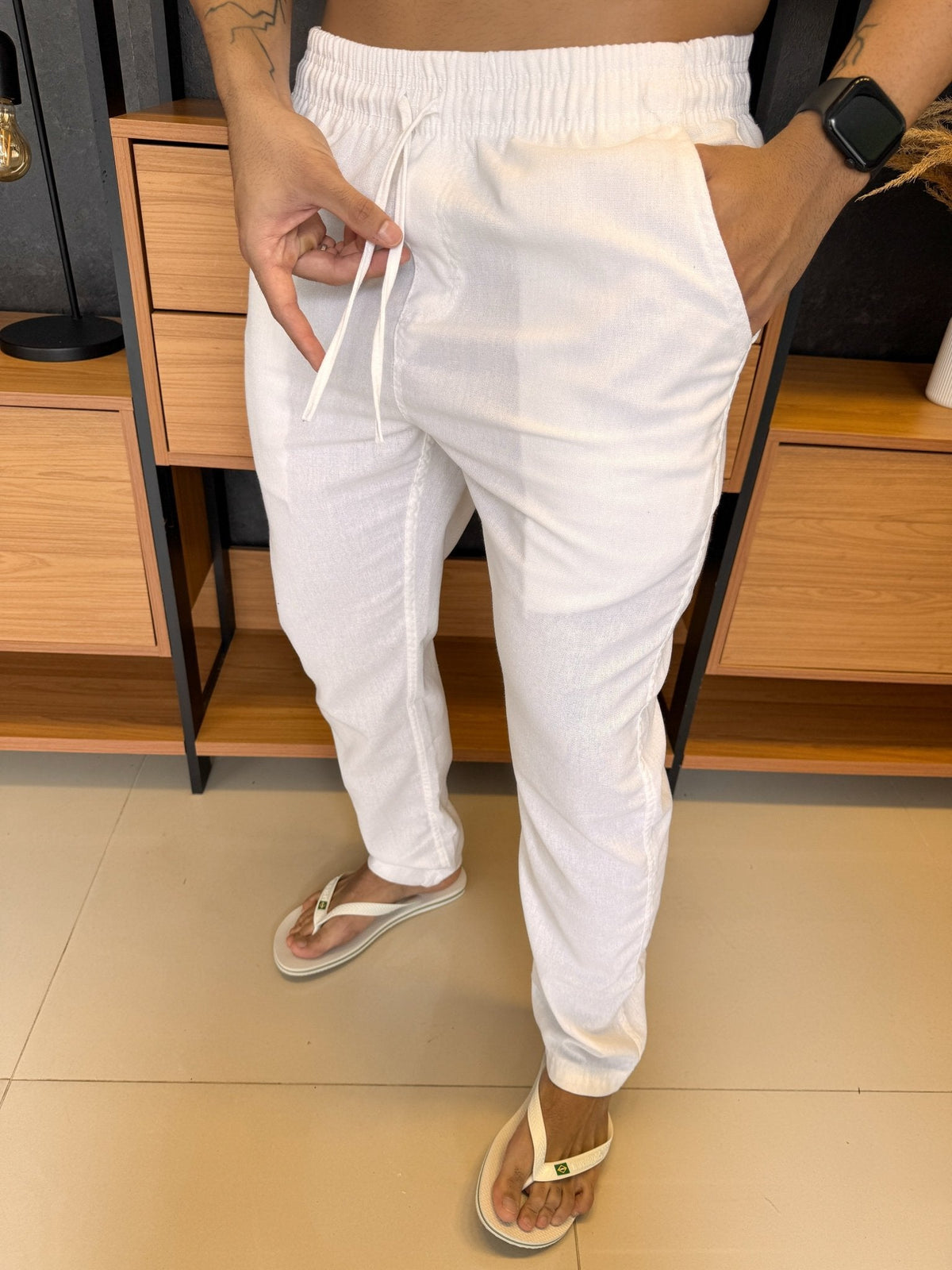 Calça Linho Resort - Branca