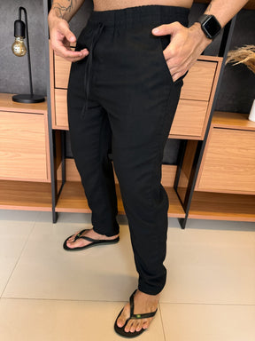 Calça Linho Resort - Preta