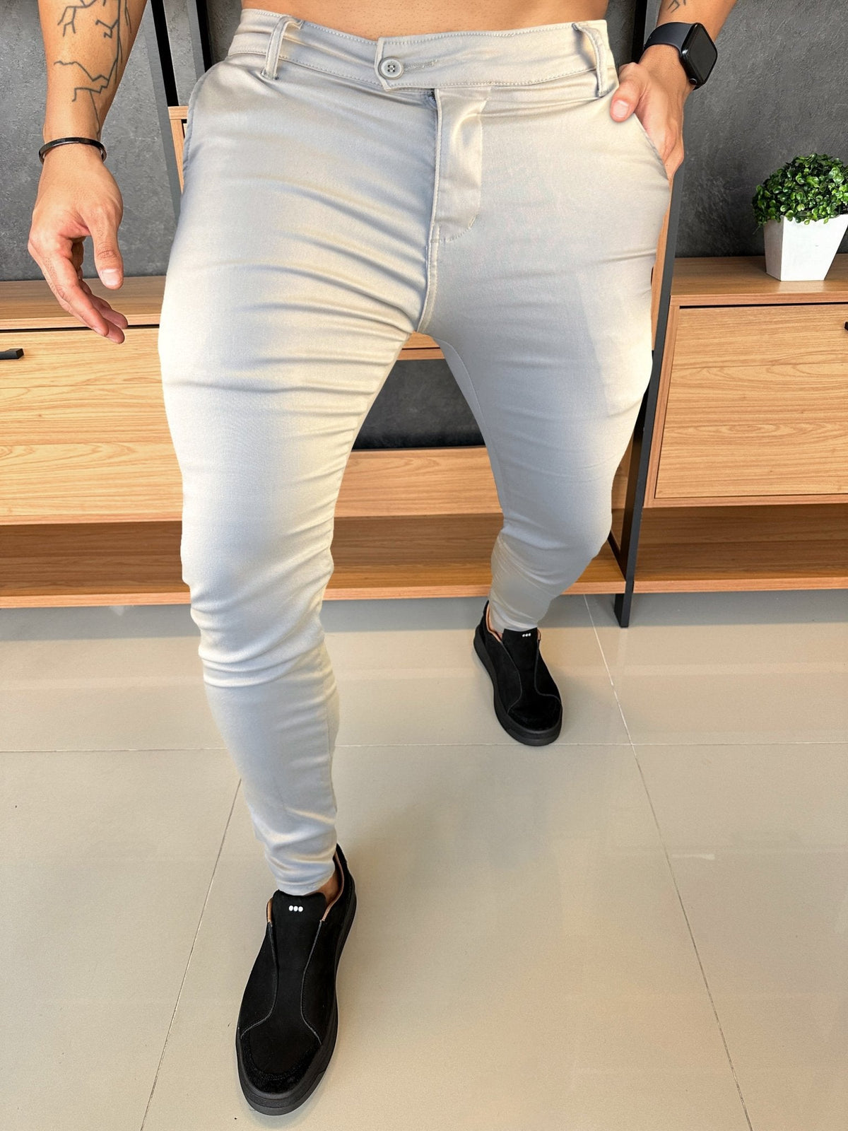 Calça Alfaiataria Milano - Off White