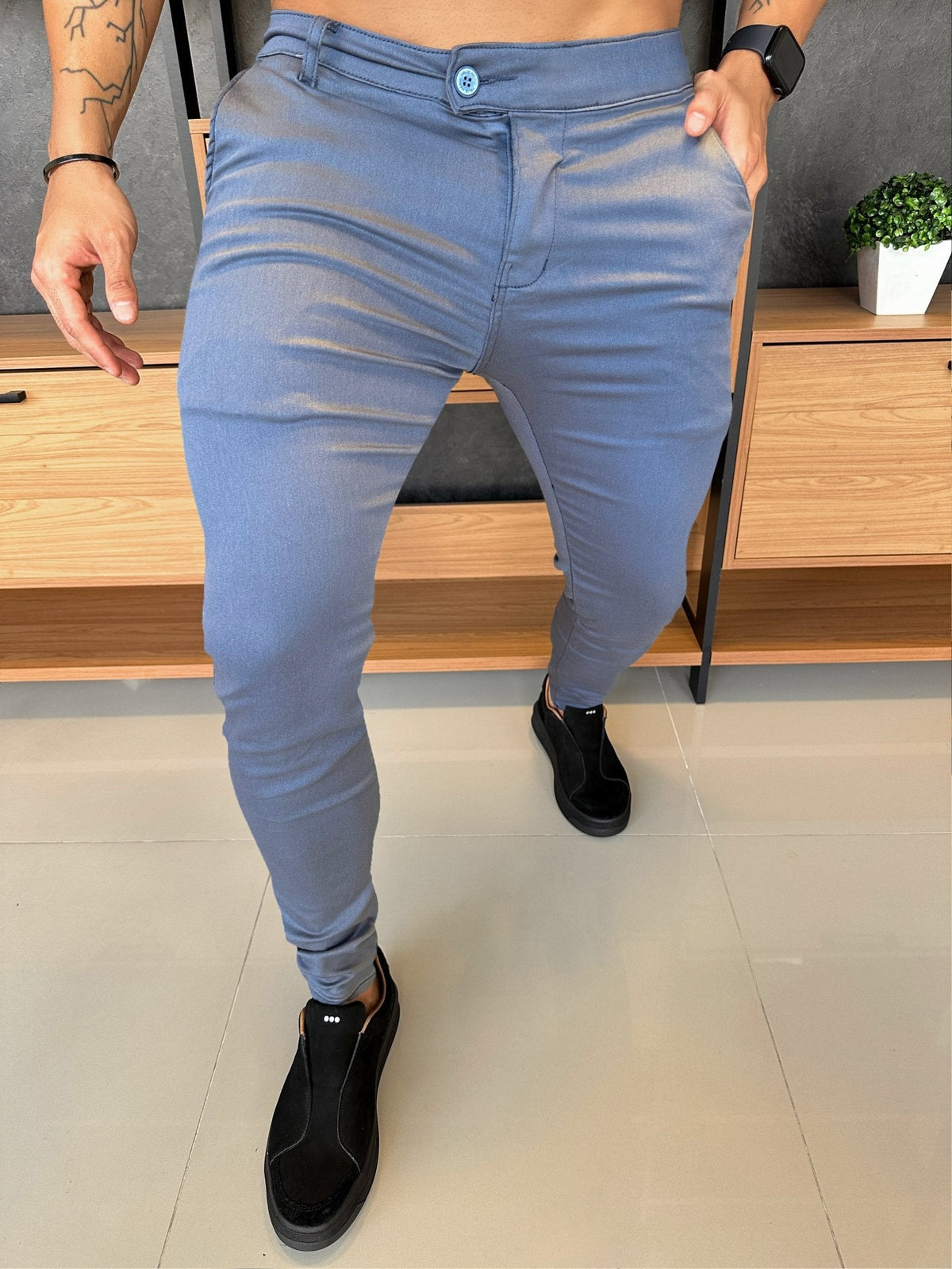 Calça Alfaiataria Milano - Chumbo