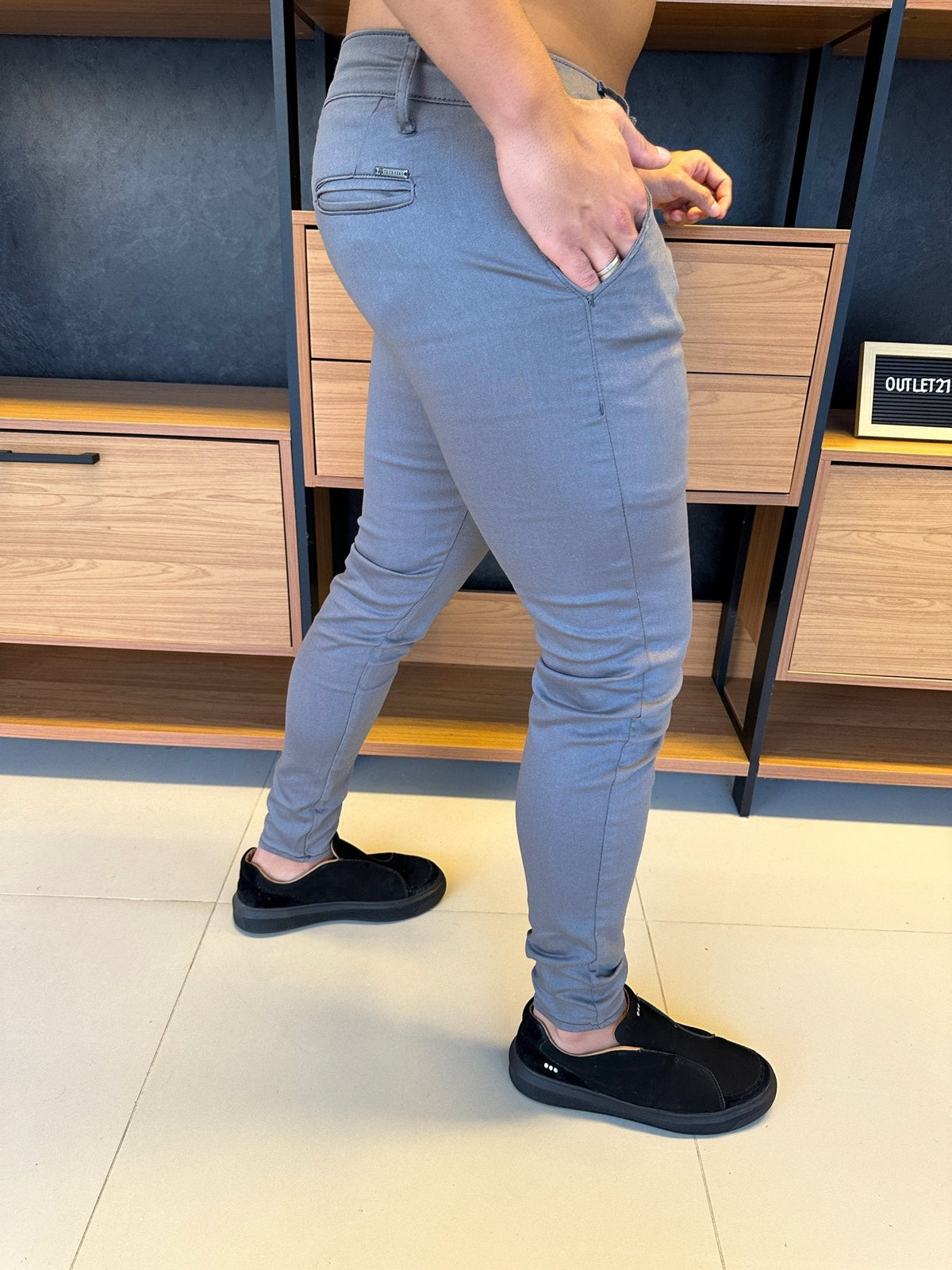 Calça Alfaiataria Milano - Chumbo