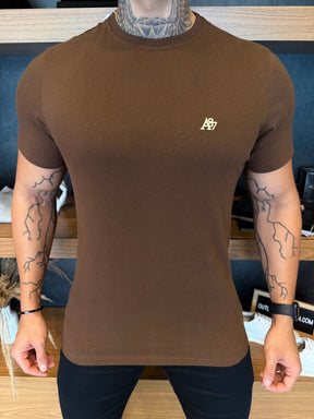 Camiseta Aeropostale Básica - Marrom