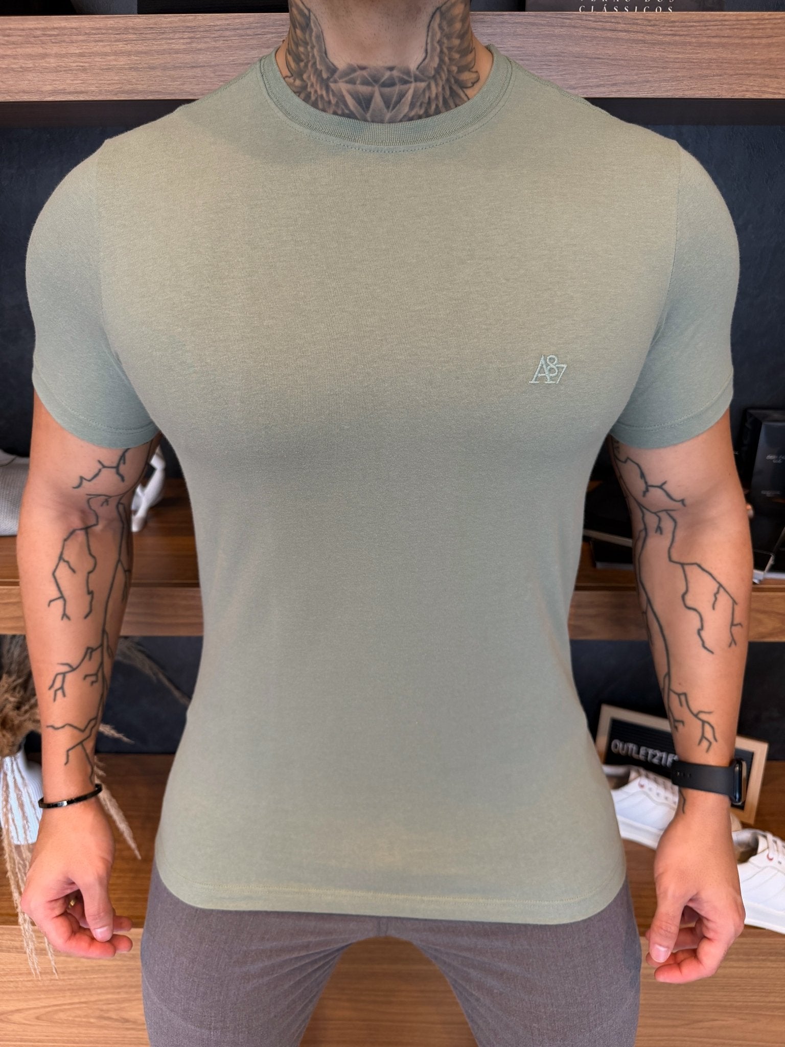 Camiseta Aeropostale Básica - Verde