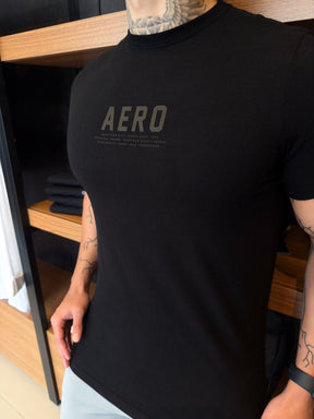 Camiseta Aeropostale Escrita Central New York City - Preta