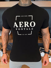 Camiseta Aeropostale Square Escrita Central - Preta