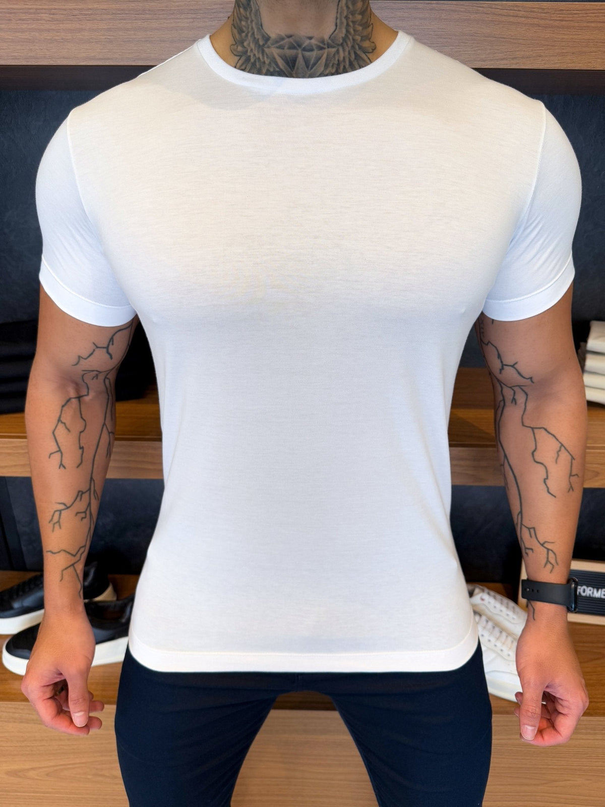 Camiseta Clássica Algodão Pima - Branca