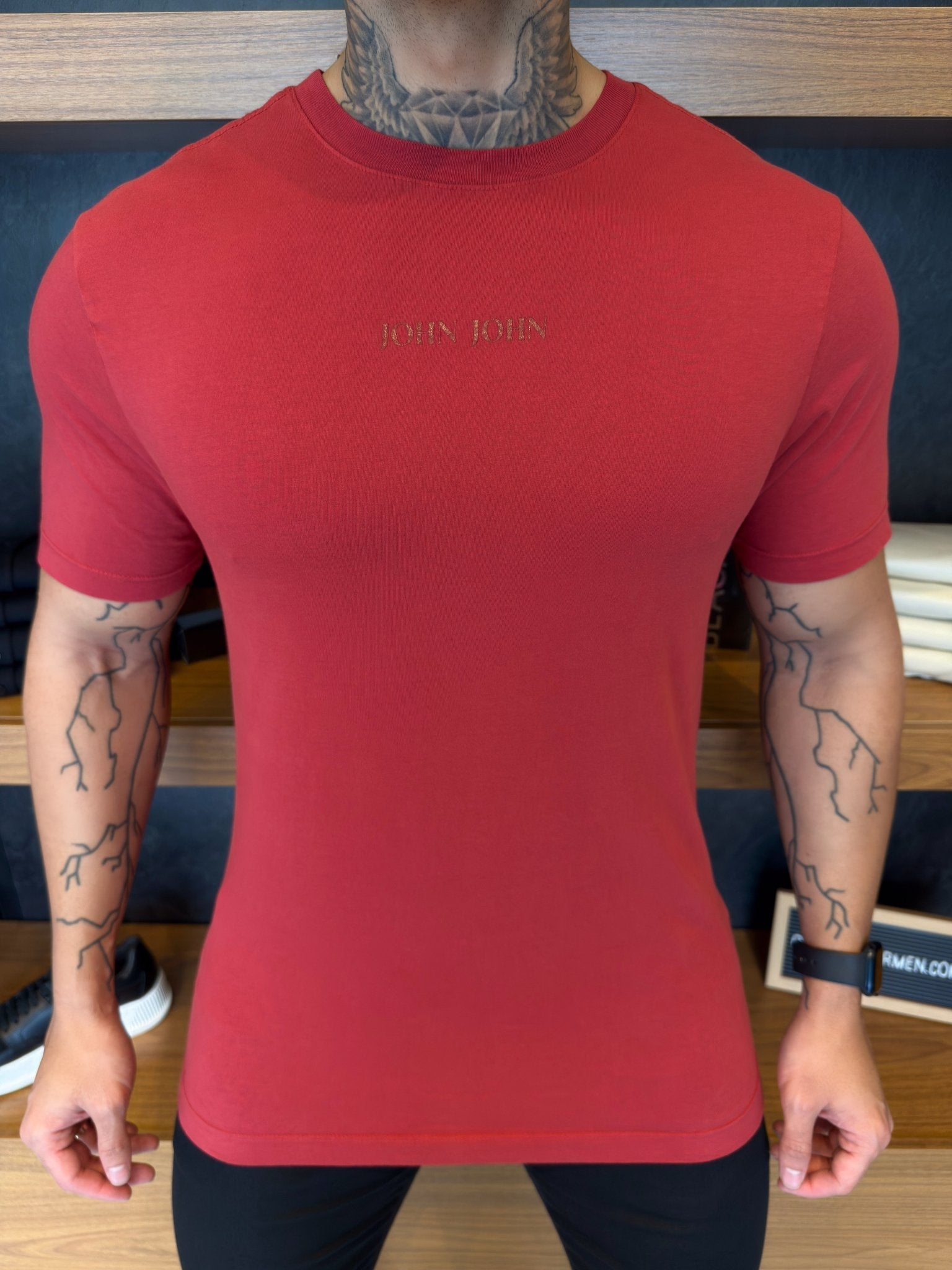 Camiseta John John Over - Vermelha