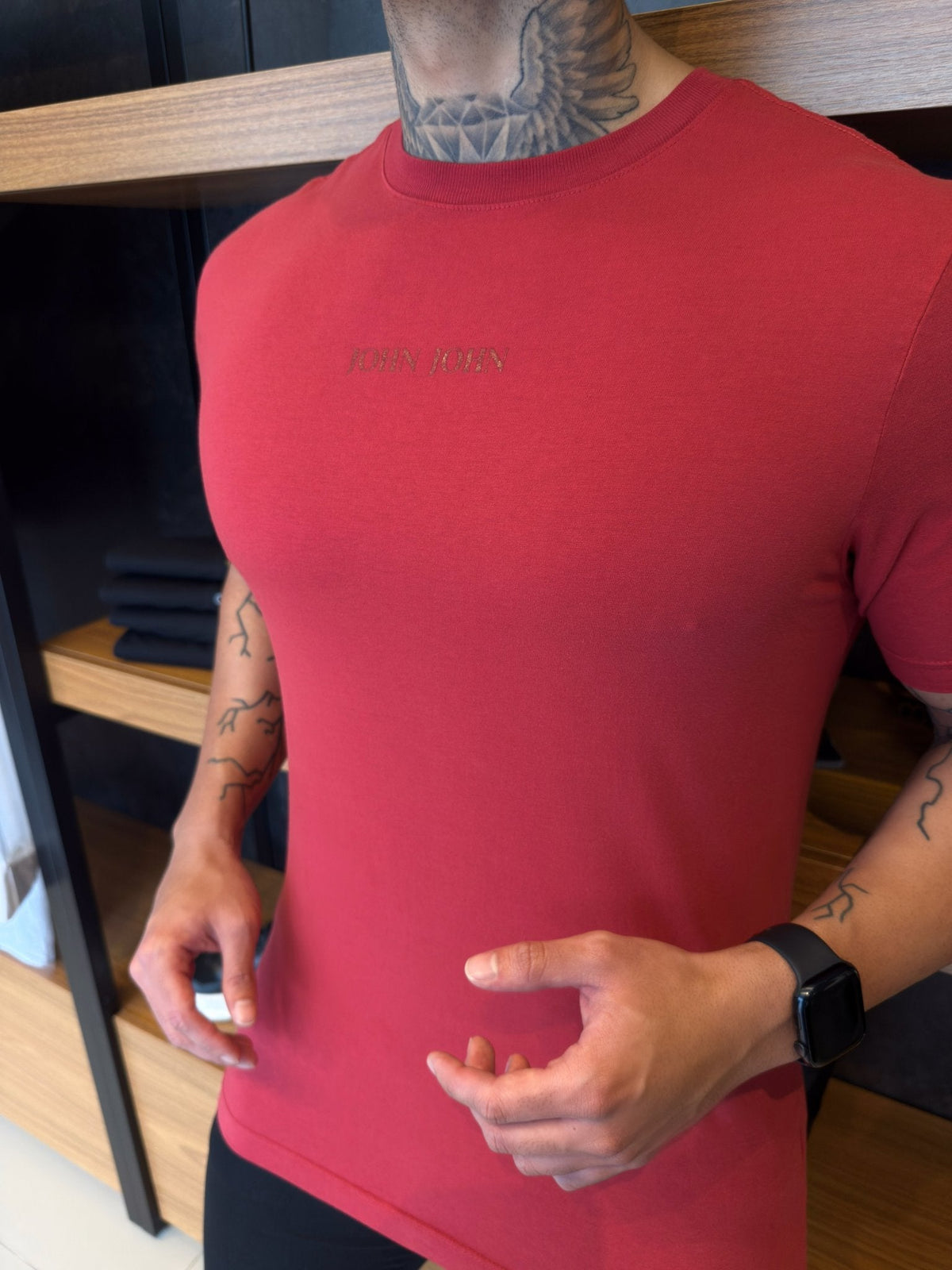 Camiseta John John Over - Vermelha