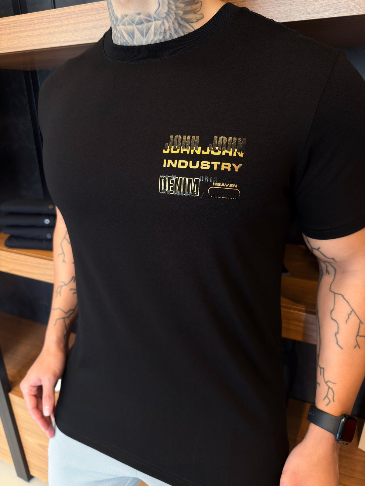 Camiseta John John Pima Industry - Preta