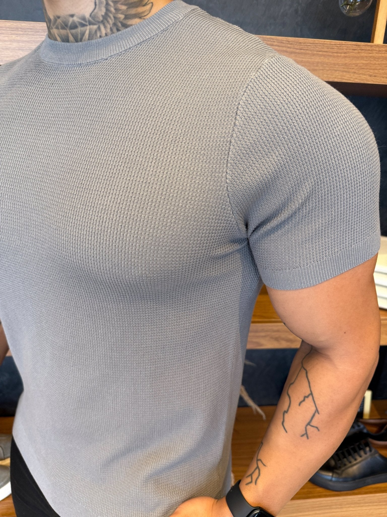 Camiseta Marbella Tricot Nobre - Cinza