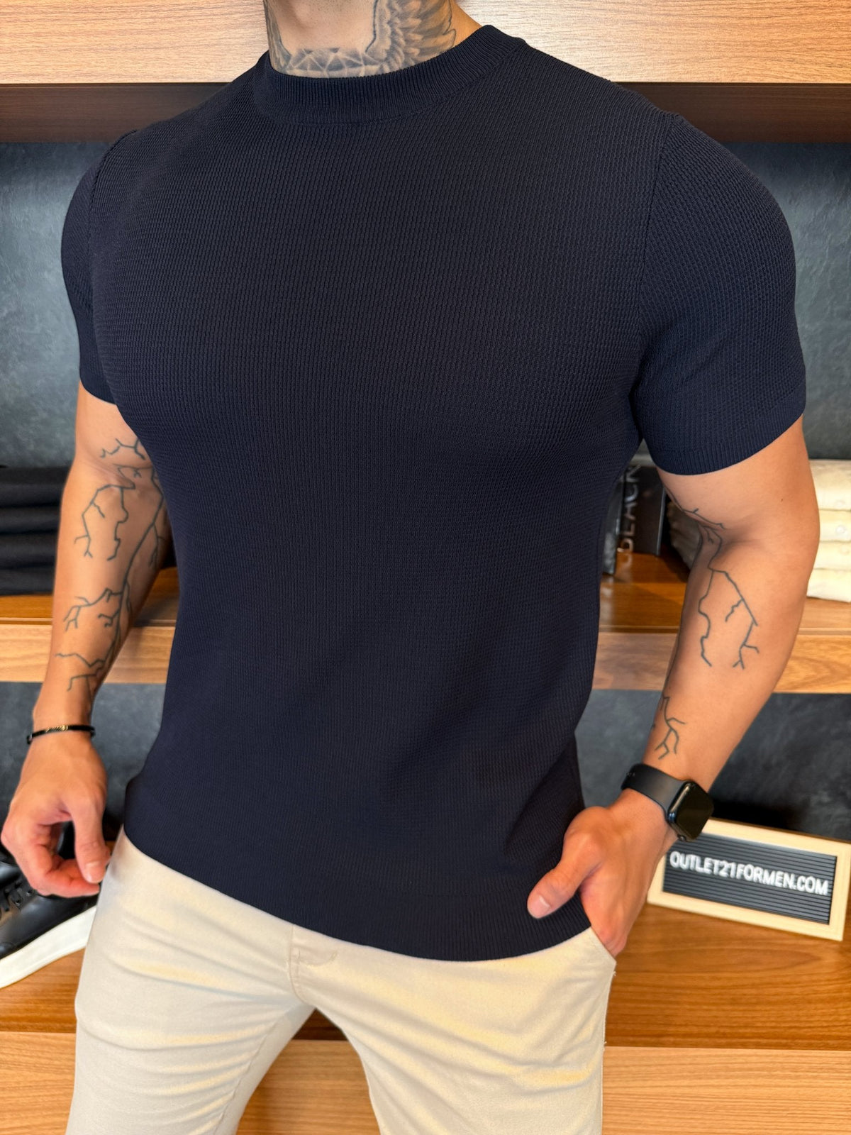 Camiseta Marbella Tricot Nobre - Marinho