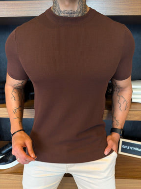 Camiseta Marbella Tricot Nobre - Marrom