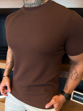 Camiseta Marbella Tricot Nobre - Marrom