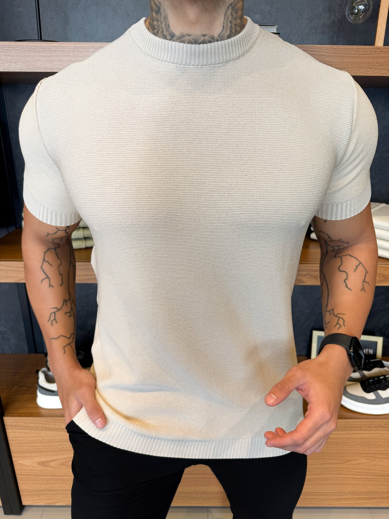 Camiseta Noa Tricot - Bege