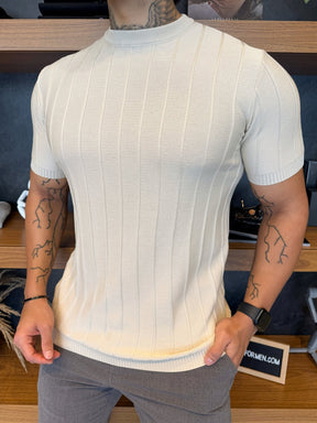 Camiseta Porto Tricot - Bege