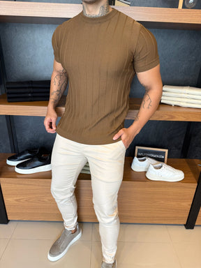 Camiseta Porto Tricot - Marrom