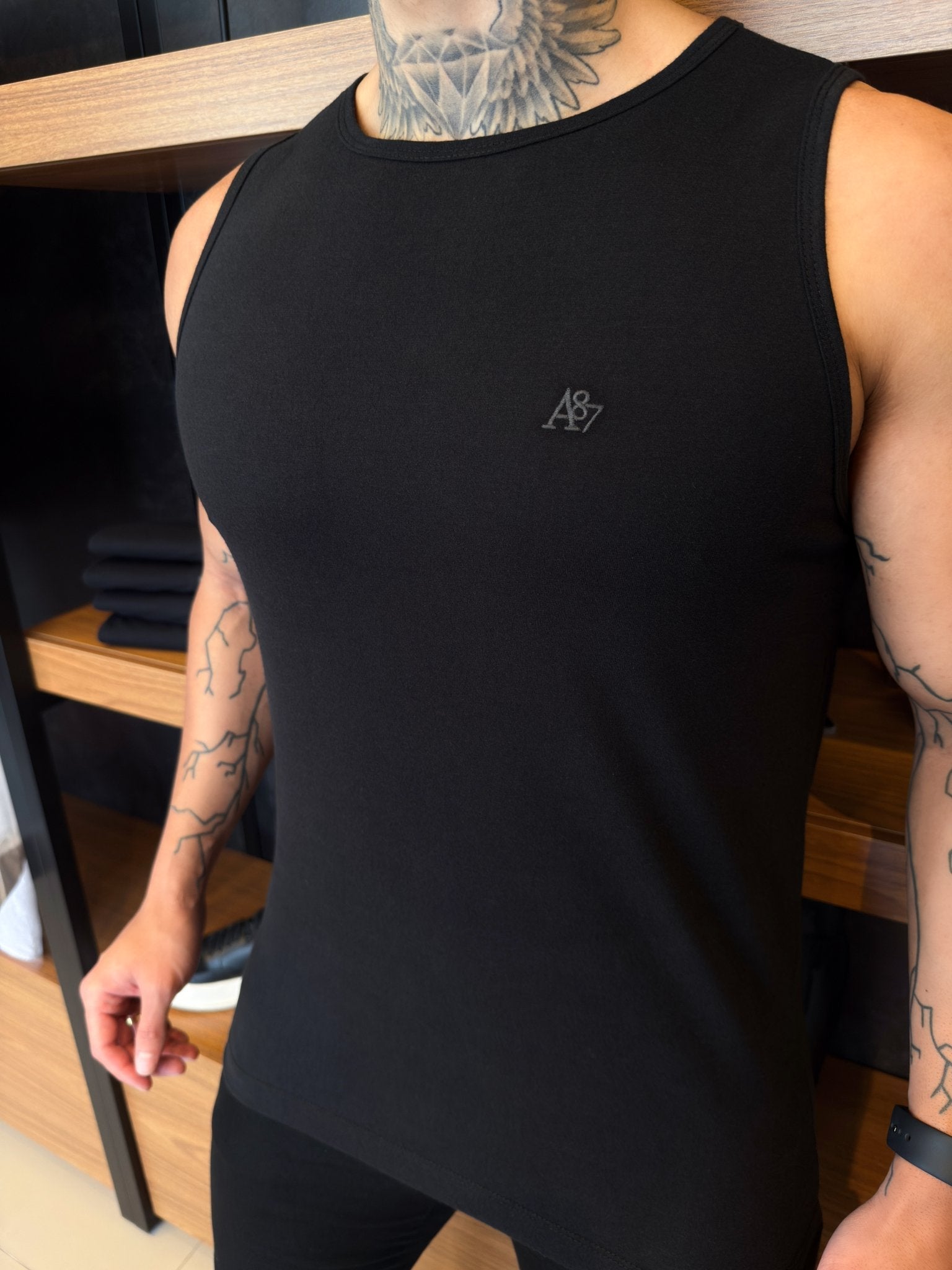 Camiseta Regata Aeropostale - Preta