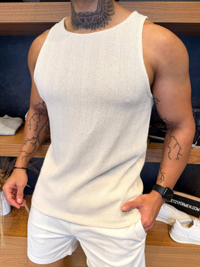 Camiseta Regata Aeropostale Verão Texturizada - Areia