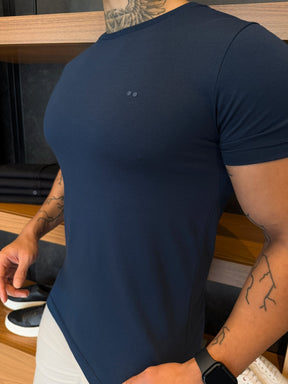 Camiseta Simple Algodão Pima - Marinho
