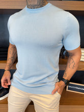 Camiseta Tricot Soft - Azul bebê