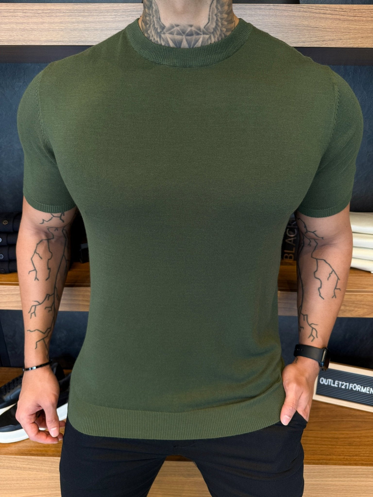 Camiseta Tricot Soft - Militar
